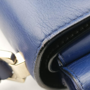 Pre-owned Bvlgari SERPENTI VIPER Blue leather  shoulderbag | stylenewstar