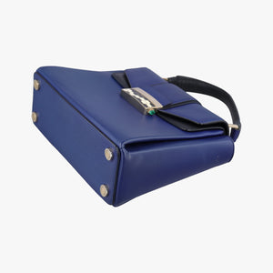 Pre-owned Bvlgari SERPENTI VIPER Blue leather  shoulderbag | stylenewstar