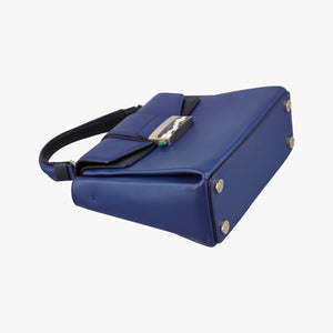 Pre-owned Bvlgari SERPENTI VIPER Blue leather  shoulderbag | stylenewstar