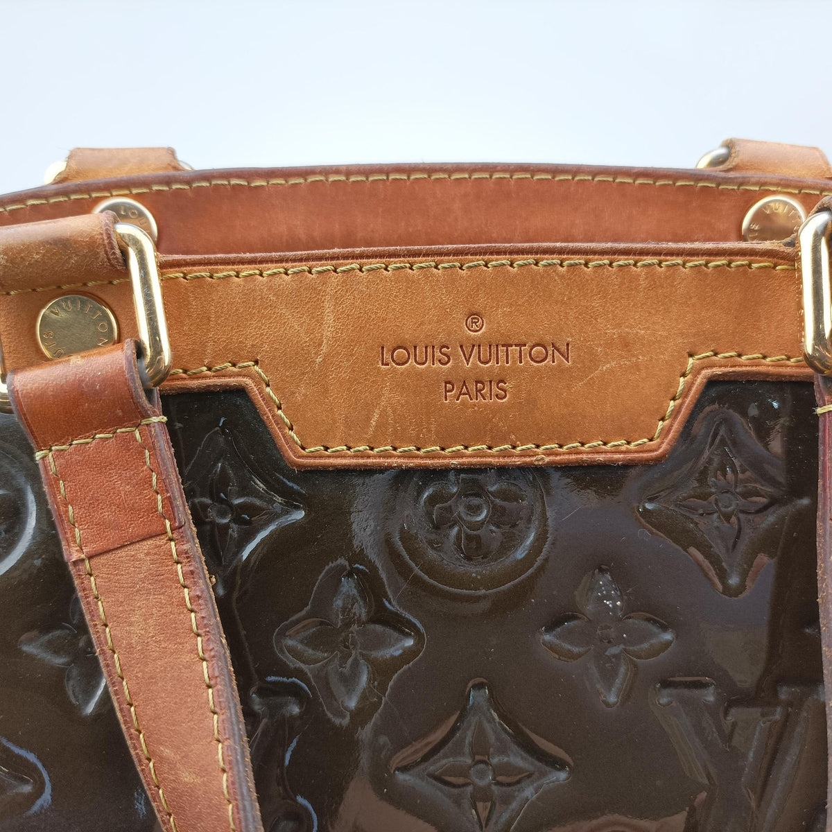 Secondhand Louis Vuitton Brea GM TERRE D’OMBRE Vernis  shoulderbag | stylenewstar