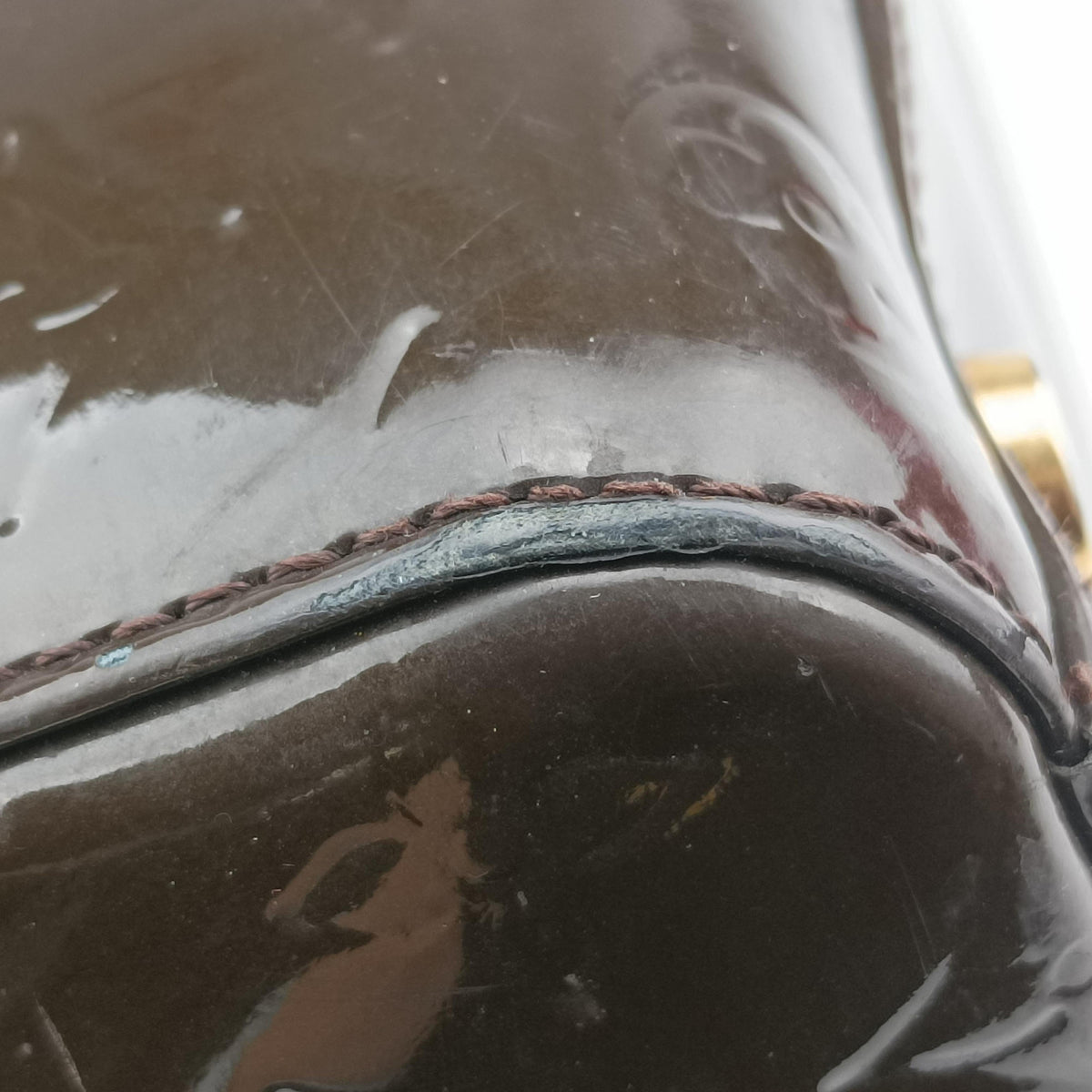 Secondhand Louis Vuitton Brea GM TERRE D’OMBRE Vernis  shoulderbag | stylenewstar