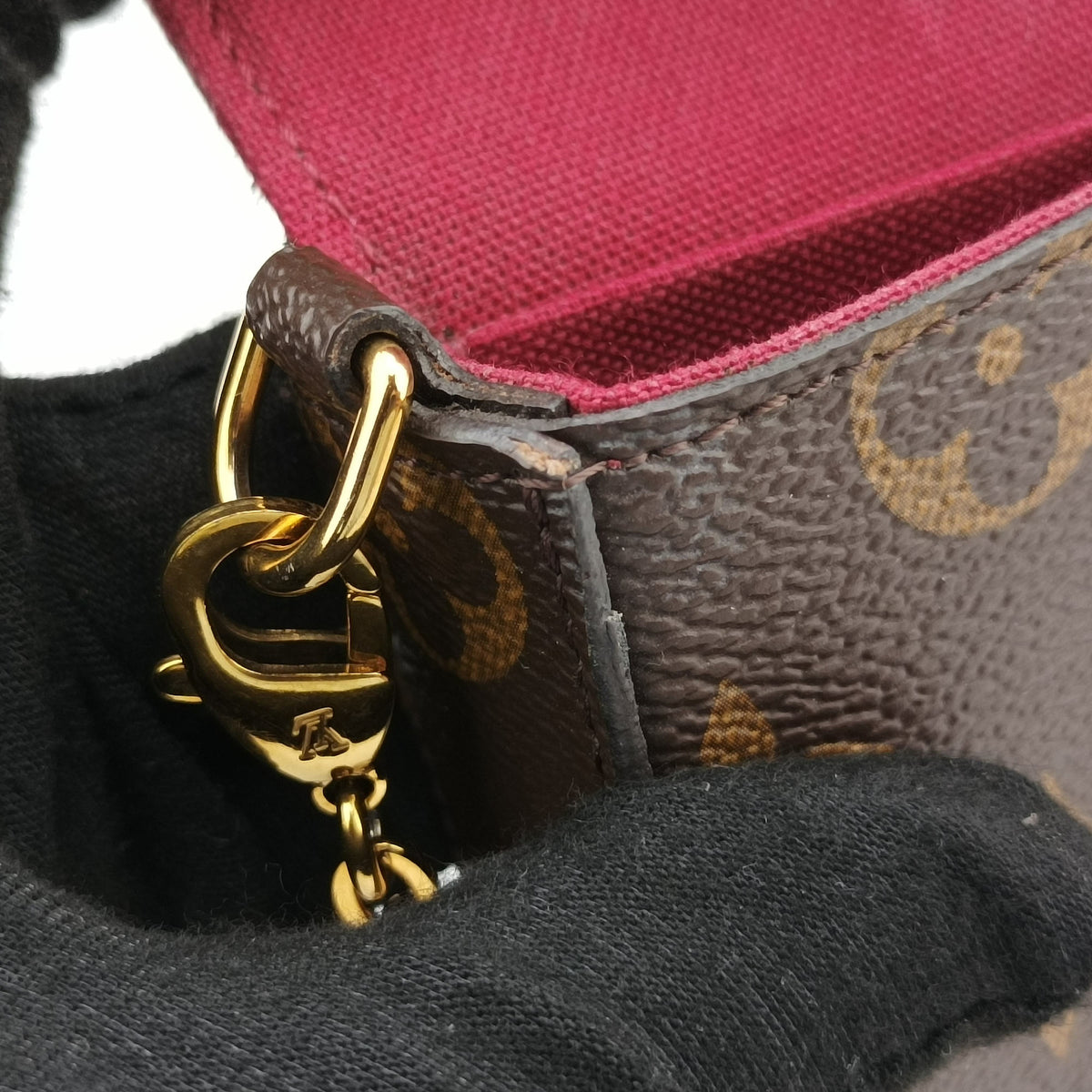 Pre-owned Louis Vuitton Pochette Felicie Brown Monogram Canvas M61276 shoulderbag | stylenewstar