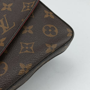 Pre-owned Louis Vuitton Pochette Felicie Brown Monogram Canvas M61276 shoulderbag | stylenewstar
