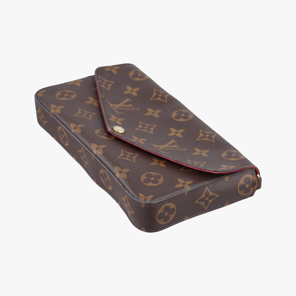 Pre-owned Louis Vuitton Pochette Felicie Brown Monogram Canvas M61276 shoulderbag | stylenewstar