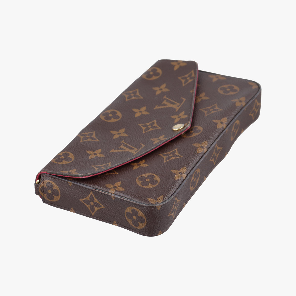 Pre-owned Louis Vuitton Pochette Felicie Brown Monogram Canvas M61276 shoulderbag | stylenewstar