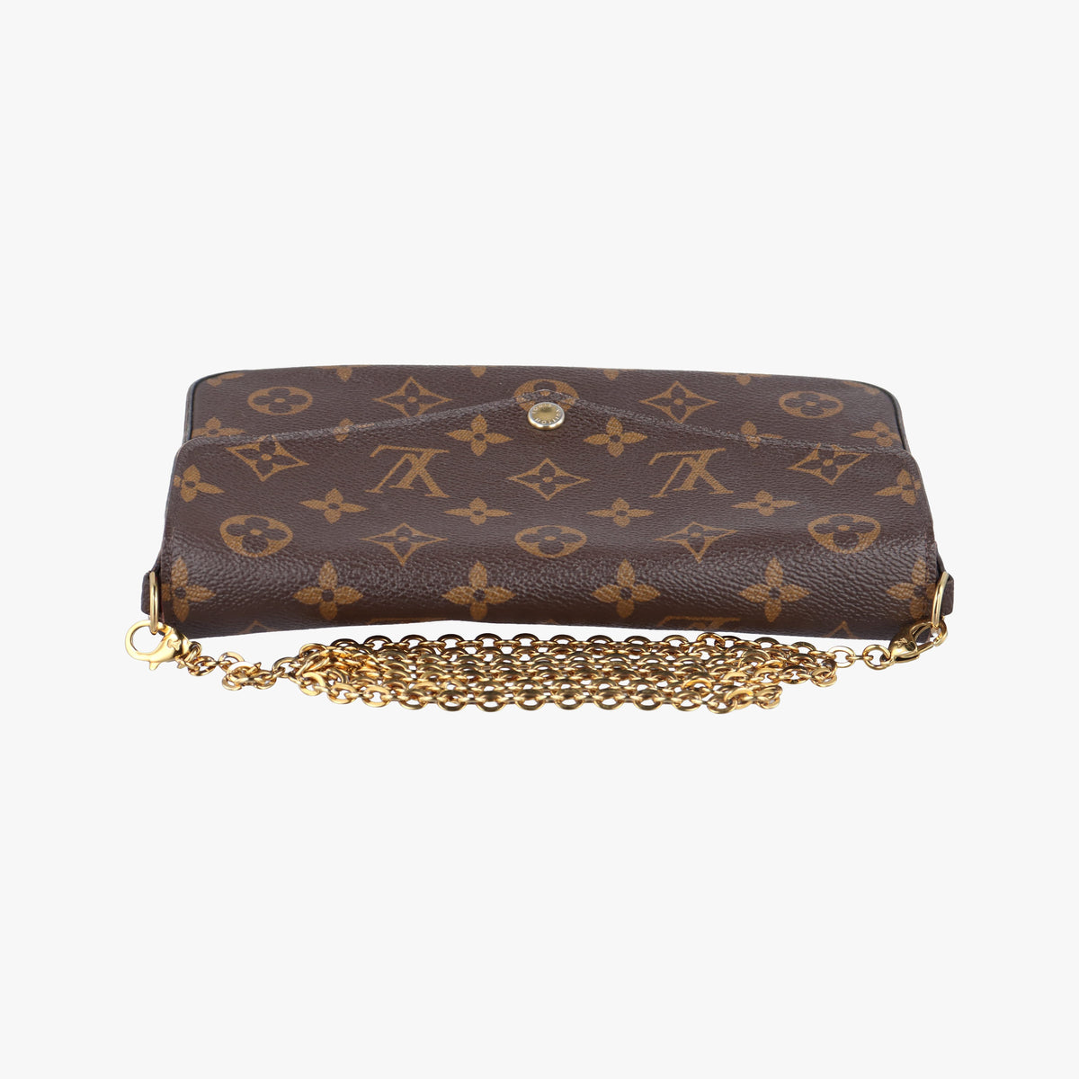 Pre-owned Louis Vuitton Pochette Felicie Brown Monogram Canvas M61276 shoulderbag | stylenewstar