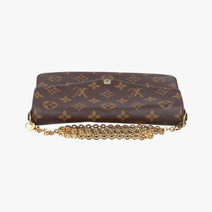 Pre-owned Louis Vuitton Pochette Felicie Brown Monogram Canvas M61276 shoulderbag | stylenewstar