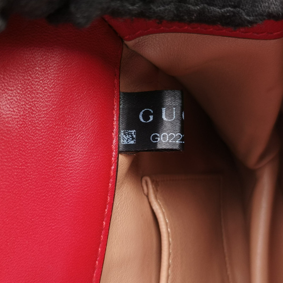 Pre-owned Gucci Broadway Pearl Bee Red Leather 453778 shoulderbag | stylenewstar