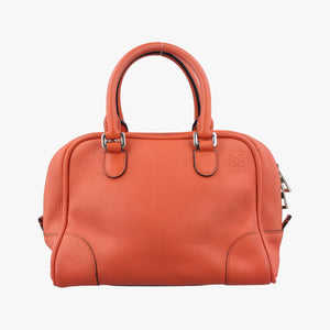 Pre-owned Loewe Amazona Orange Leather  handbag | stylenewstar