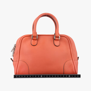Pre-owned Loewe Amazona Orange Leather  handbag | stylenewstar