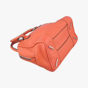 Pre-owned Loewe Amazona Orange Leather  handbag | stylenewstar