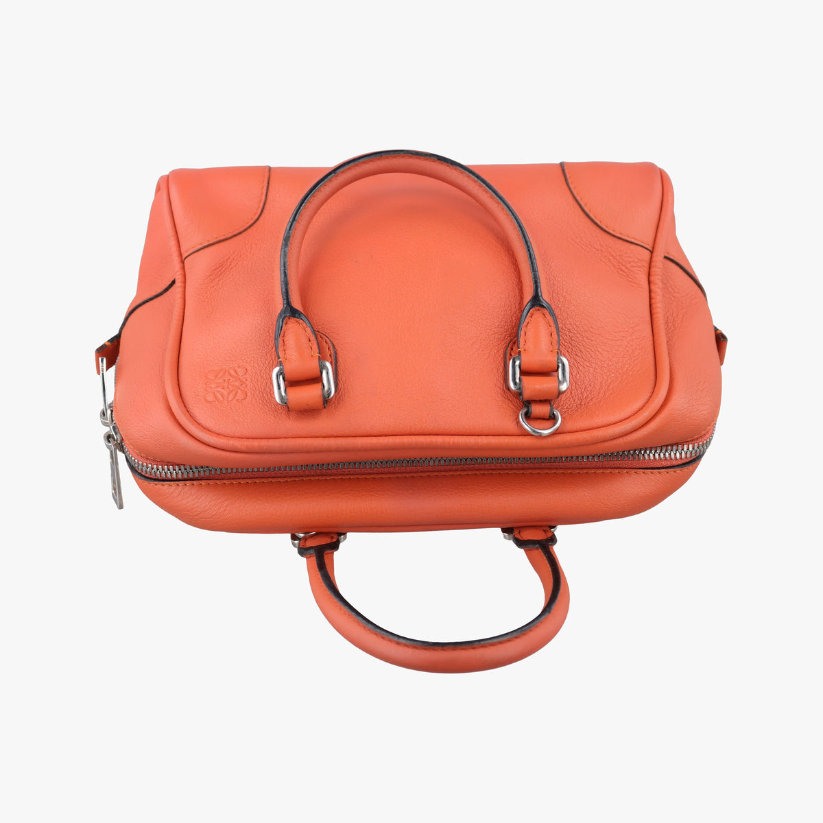 Pre-owned Loewe Amazona Orange Leather  handbag | stylenewstar