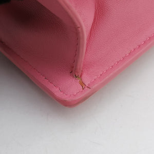 Pre-owned Bottega Veneta Cassette Pink lambskin  shoulderbag | stylenewstar