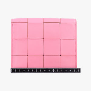 Pre-owned Bottega Veneta Cassette Pink lambskin  shoulderbag | stylenewstar