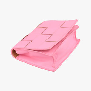 Pre-owned Bottega Veneta Cassette Pink lambskin  shoulderbag | stylenewstar