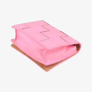 Pre-owned Bottega Veneta Cassette Pink lambskin  shoulderbag | stylenewstar