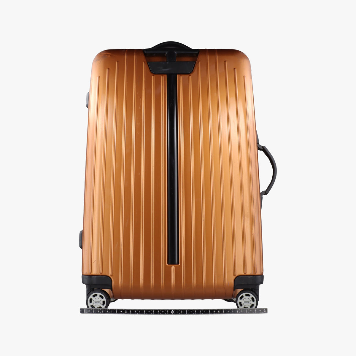 Pre-owned RIMOWA TOPAS Orange aluminum  suitcase | stylenewstar