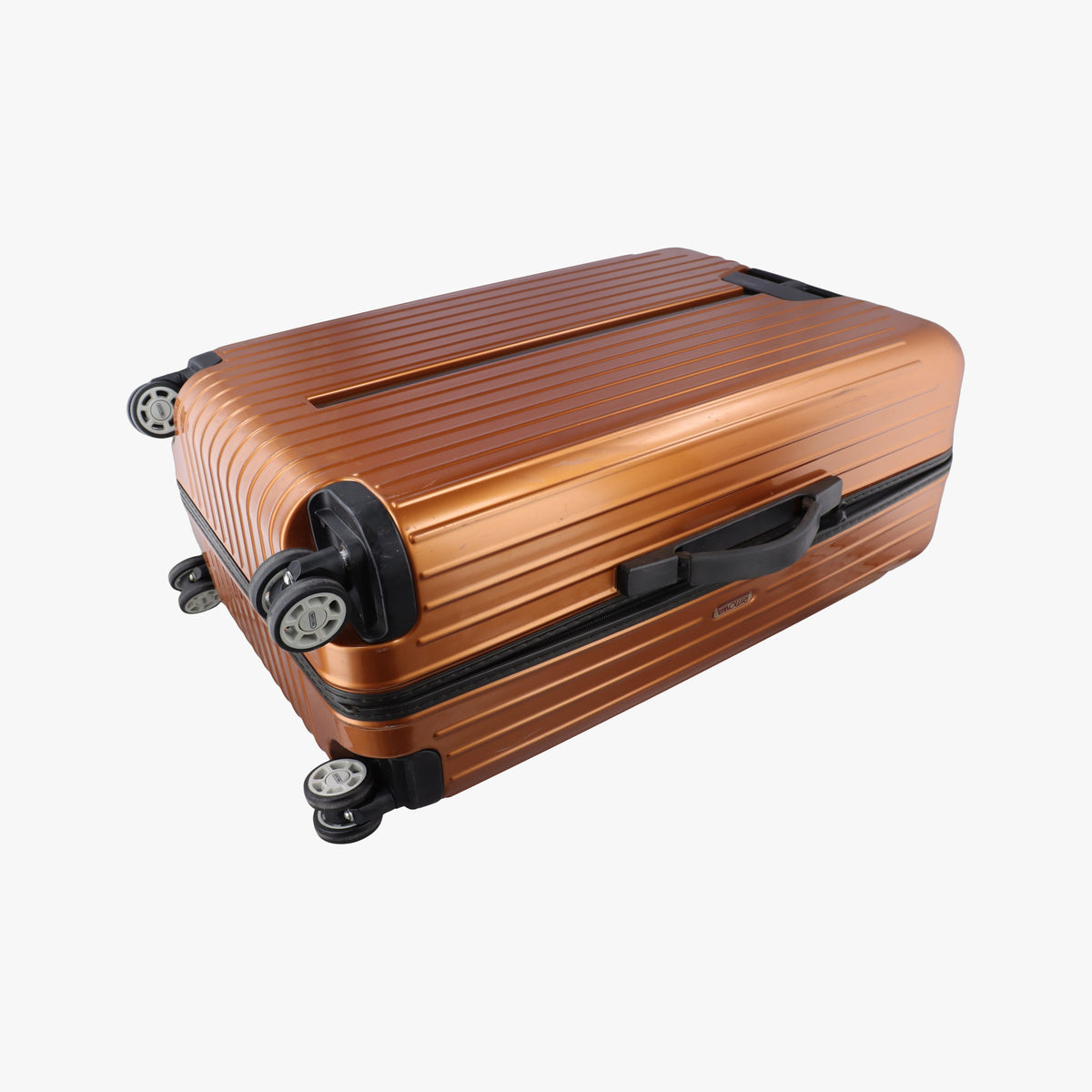 Pre-owned RIMOWA TOPAS Orange aluminum  suitcase | stylenewstar
