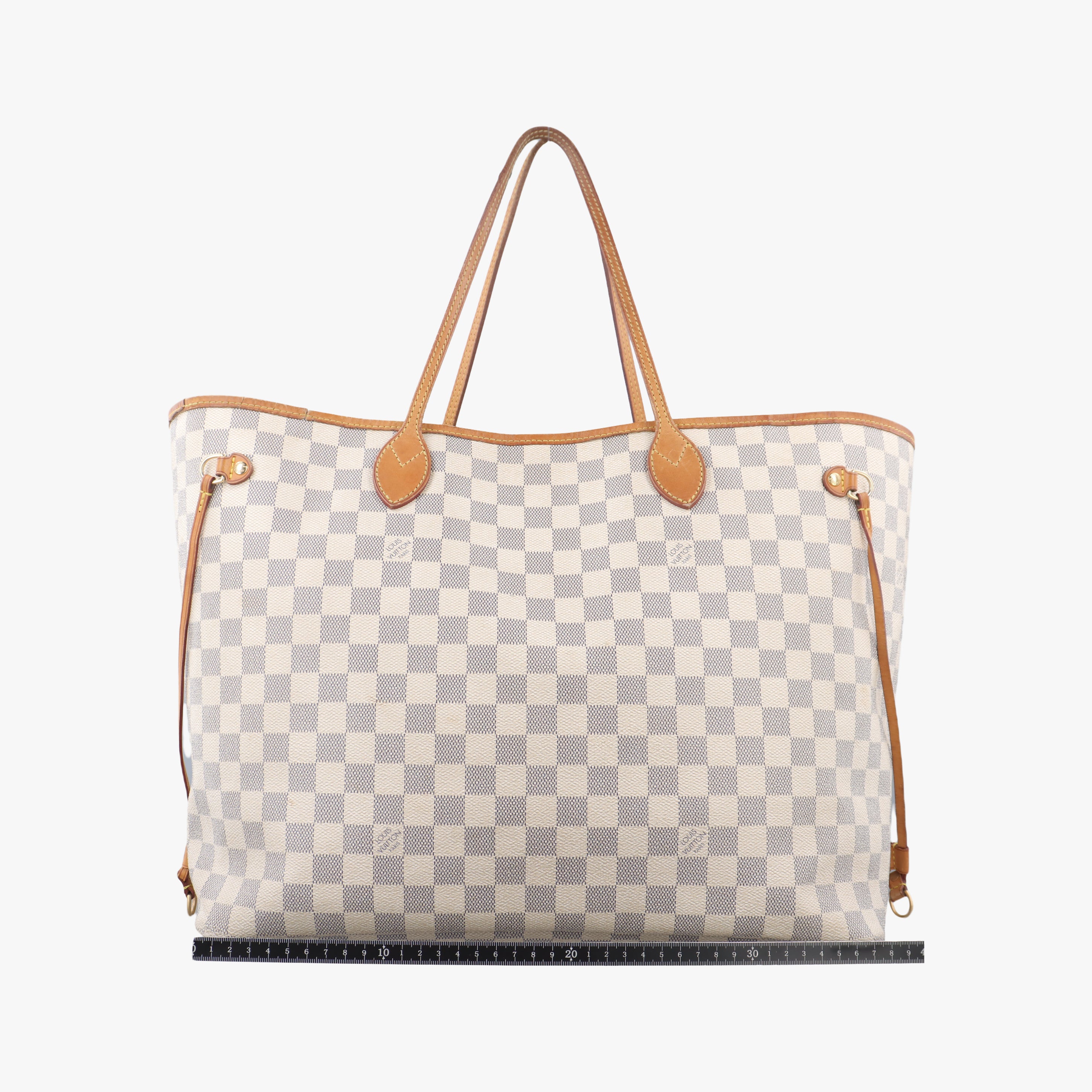 Secondhand Louis Vuitton NEVERFULL GM AZUR Damier Canvas N51108 handbag | stylenewstar