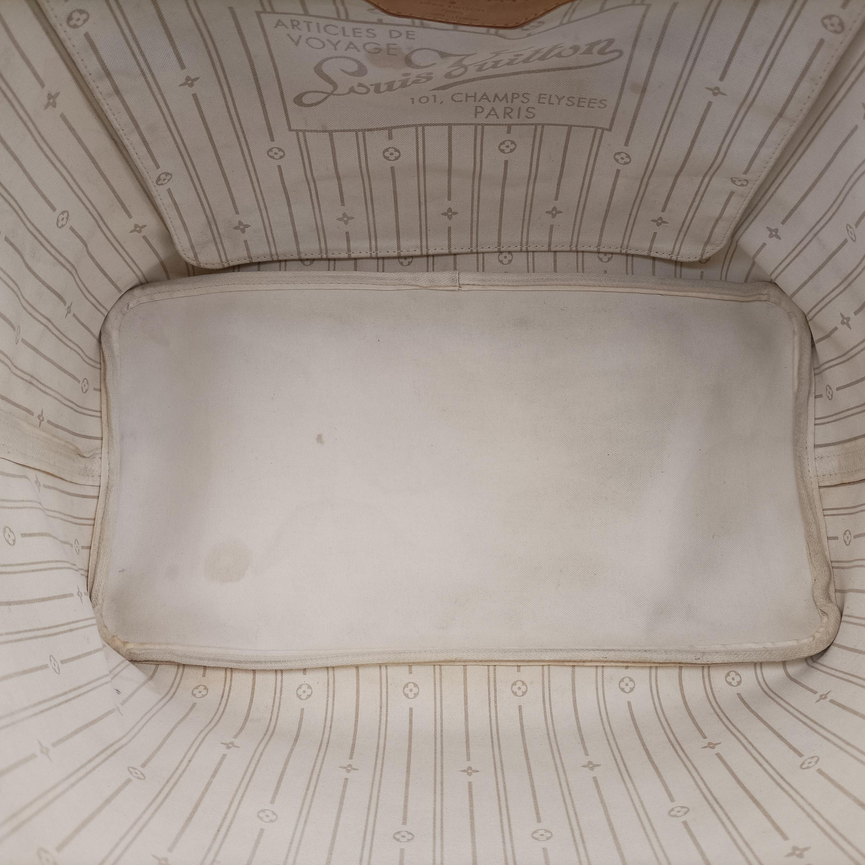 Secondhand Louis Vuitton NEVERFULL GM AZUR Damier Canvas N51108 handbag | stylenewstar