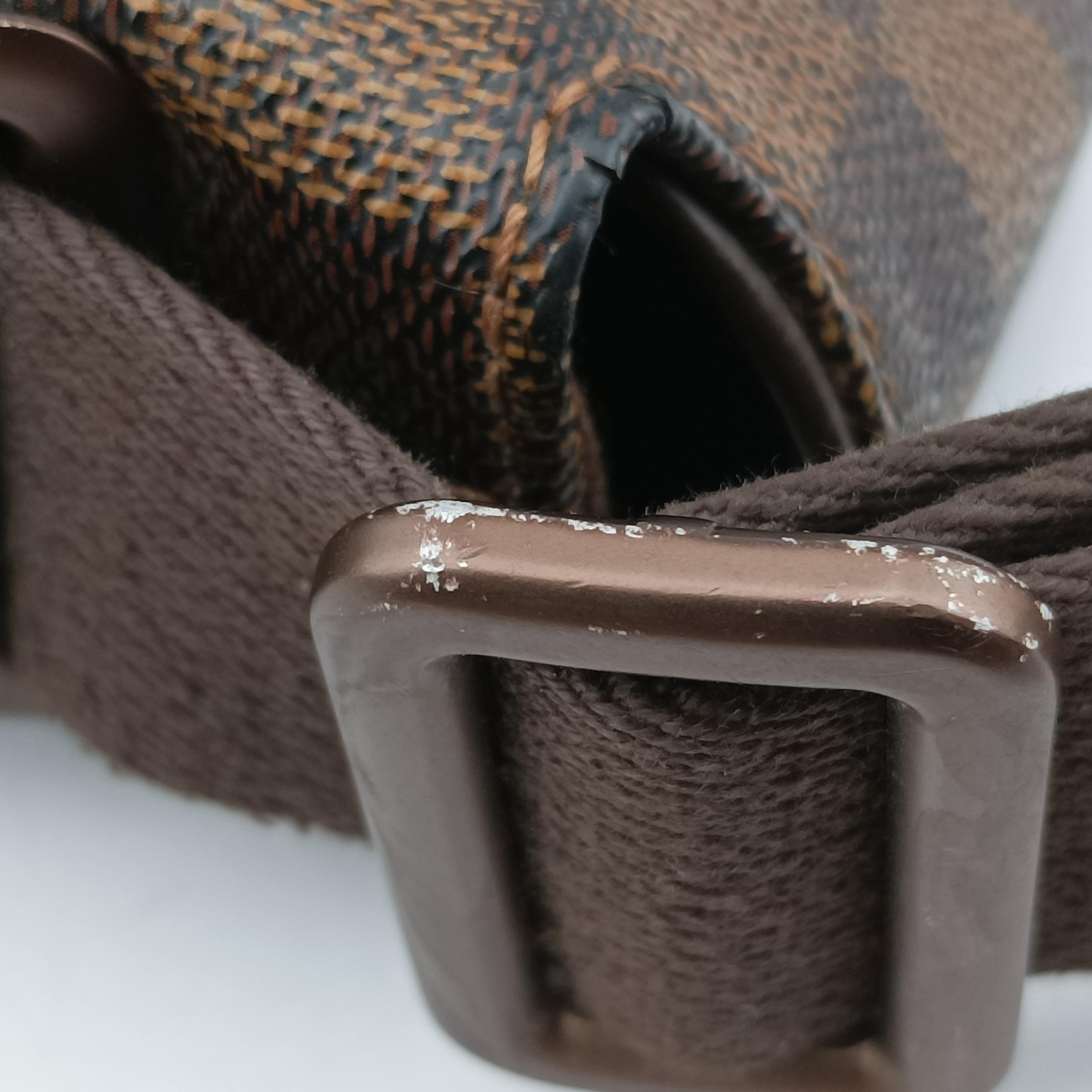 Pre-owned Louis Vuitton BROOKLYN MM EBENE Damier Canvas N51211 shoulderbag | stylenewstar