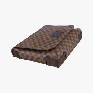 Pre-owned Louis Vuitton BROOKLYN MM EBENE Damier Canvas N51211 shoulderbag | stylenewstar