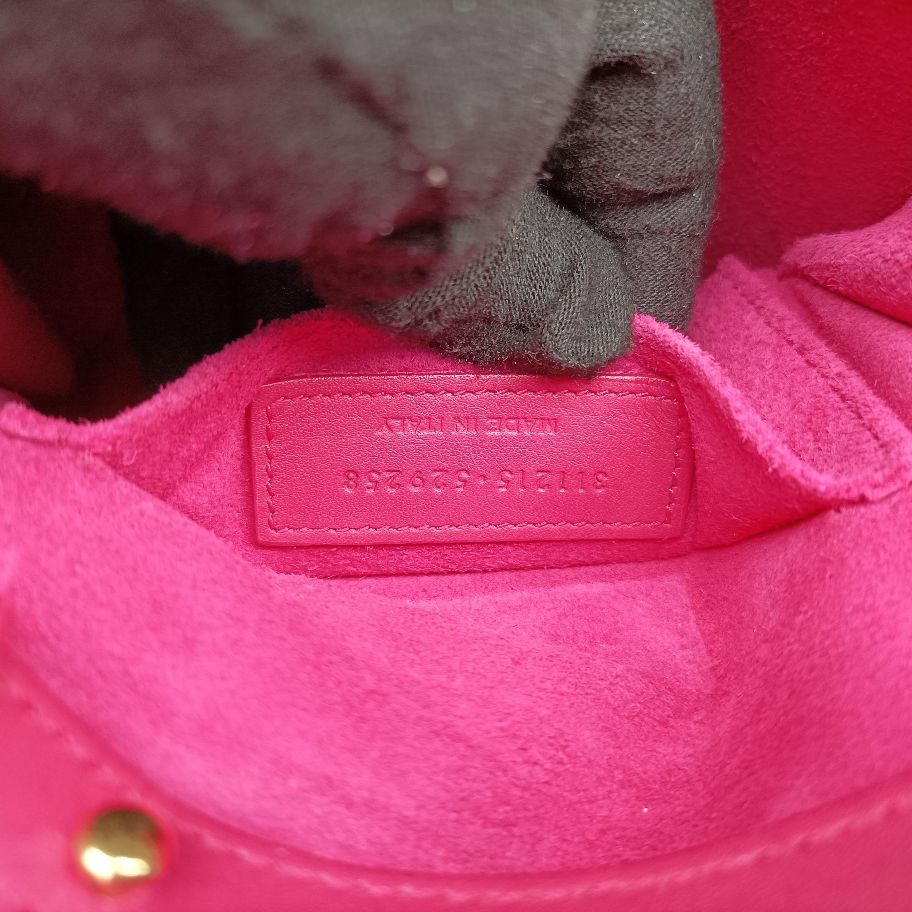 Pre-owned Yves Saint Laurent ChYc Mini Y Line Classic Cabasique WOC Rose Leather 311215 shoulderbag | stylenewstar