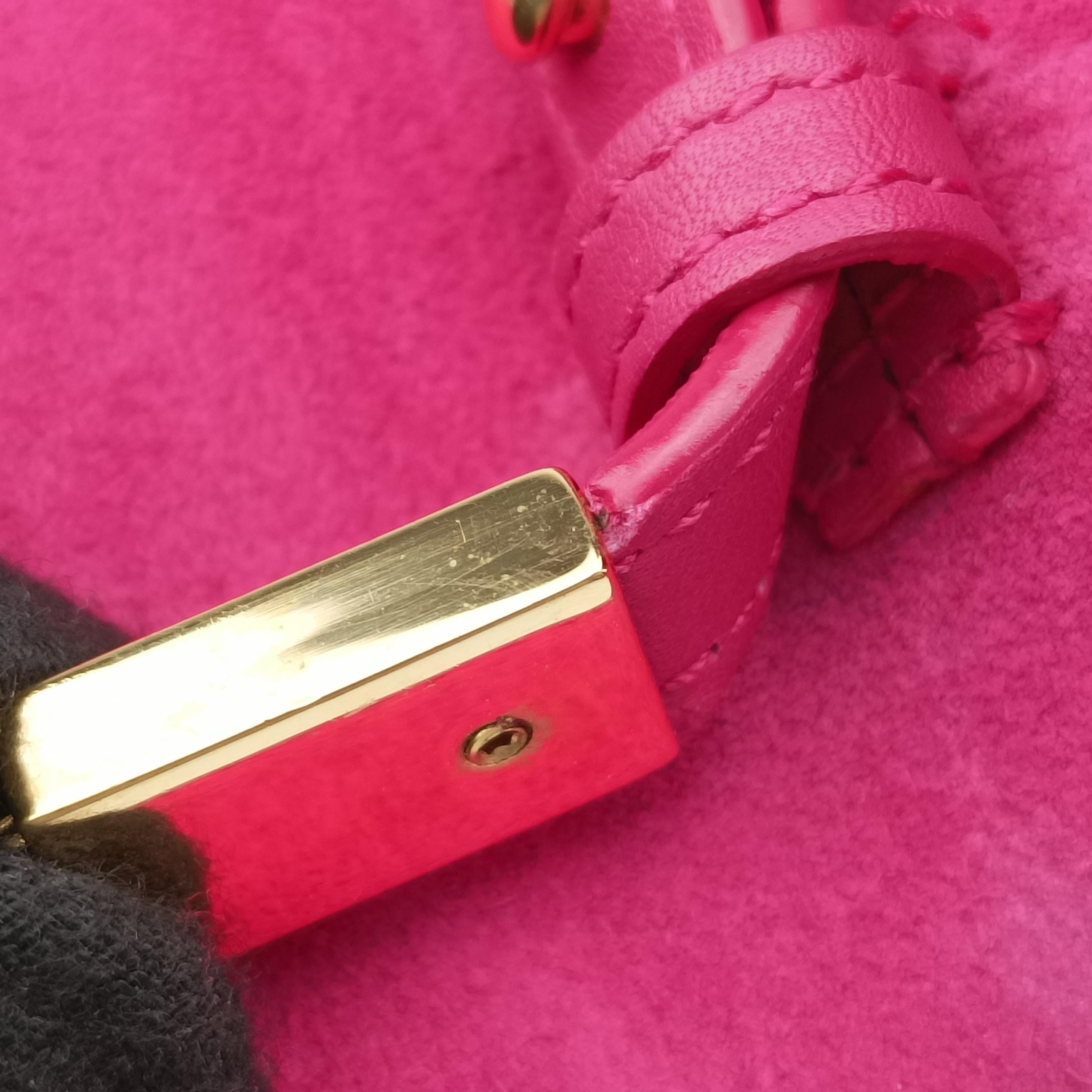 Pre-owned Yves Saint Laurent ChYc Mini Y Line Classic Cabasique WOC Rose Leather 311215 shoulderbag | stylenewstar