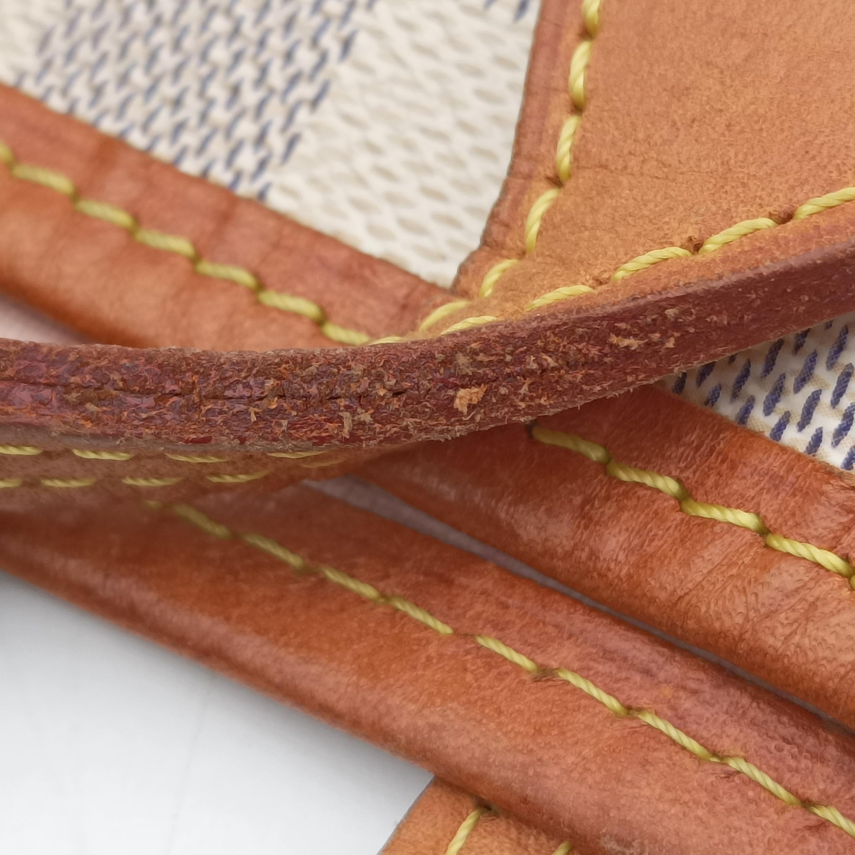 Pre-owned Louis Vuitton NEVERFULL MM Azur Damier Canvas N51107 handbag | stylenewstar