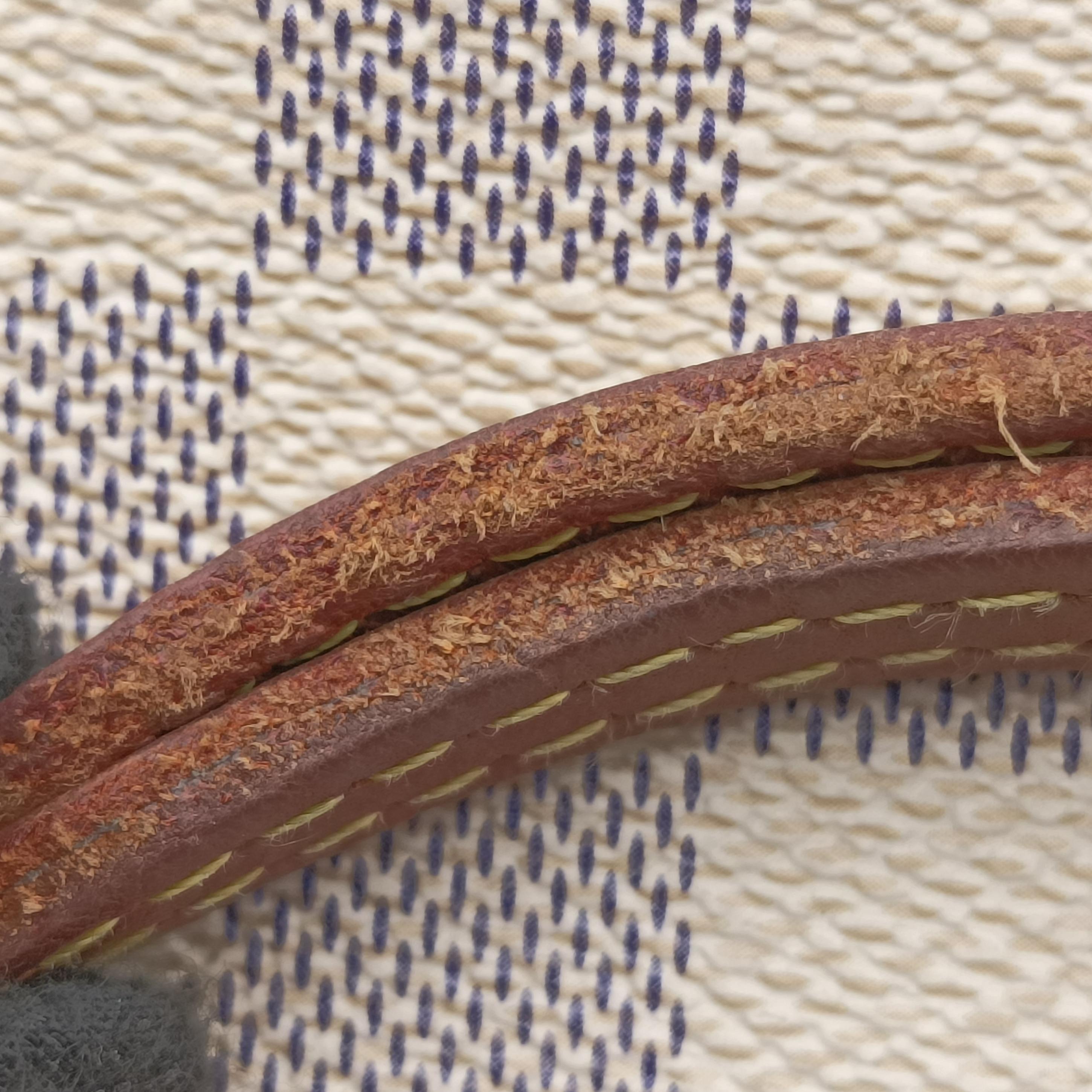 Pre-owned Louis Vuitton NEVERFULL MM Azur Damier Canvas N51107 handbag | stylenewstar