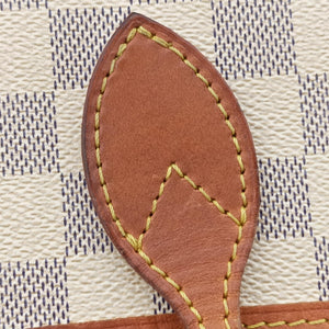 Pre-owned Louis Vuitton NEVERFULL MM Azur Damier Canvas N51107 handbag | stylenewstar