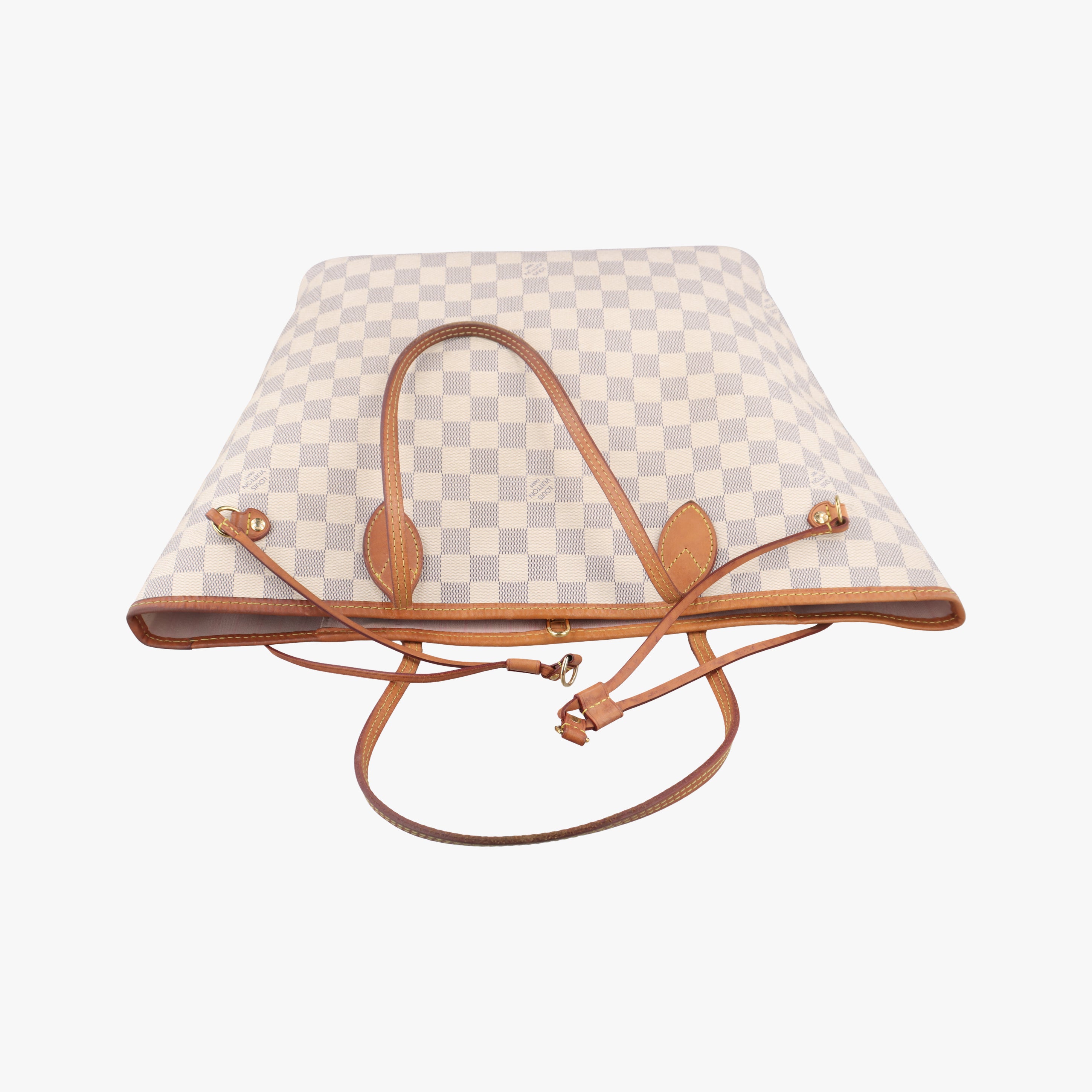 Pre-owned Louis Vuitton NEVERFULL MM Azur Damier Canvas N51107 handbag | stylenewstar