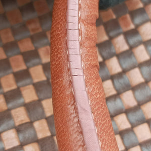 Secondhand Prada Madras Brown leather  shoulderbag | stylenewstar