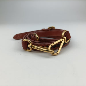 Secondhand Prada Madras Brown leather  shoulderbag | stylenewstar