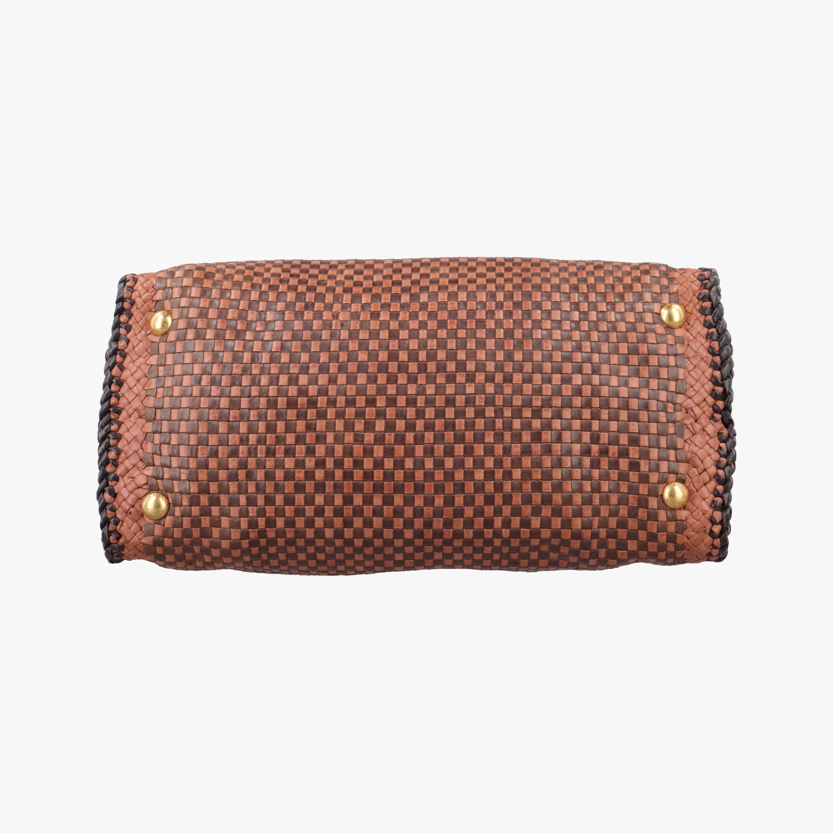 Secondhand Prada Madras Brown leather  shoulderbag | stylenewstar