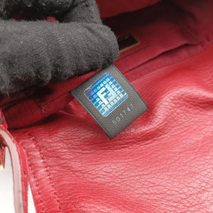 Secondhand Fendi Baguette Red Leather 8BR180 handbag | stylenewstar