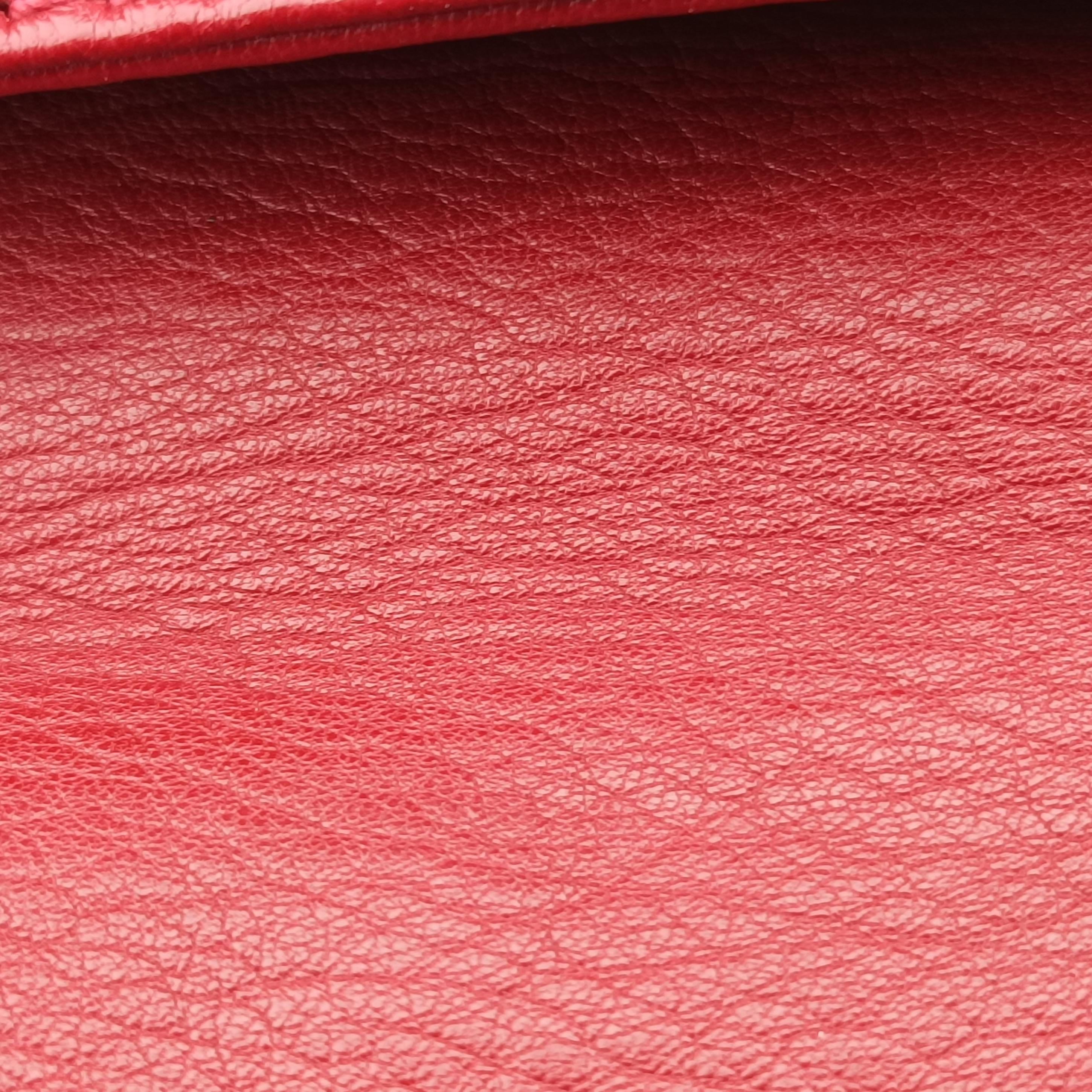 Secondhand Fendi Baguette Red Leather 8BR180 handbag | stylenewstar