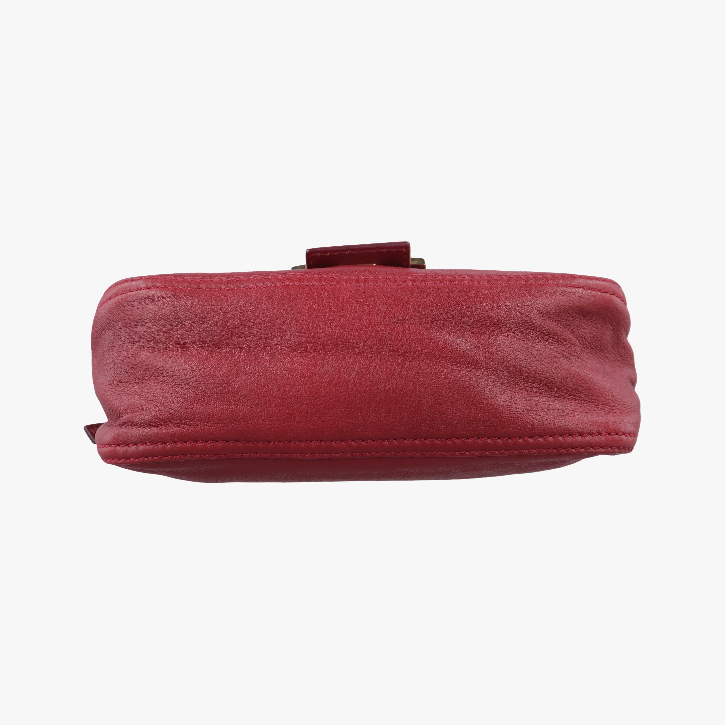 Secondhand Fendi Baguette Red Leather 8BR180 handbag | stylenewstar