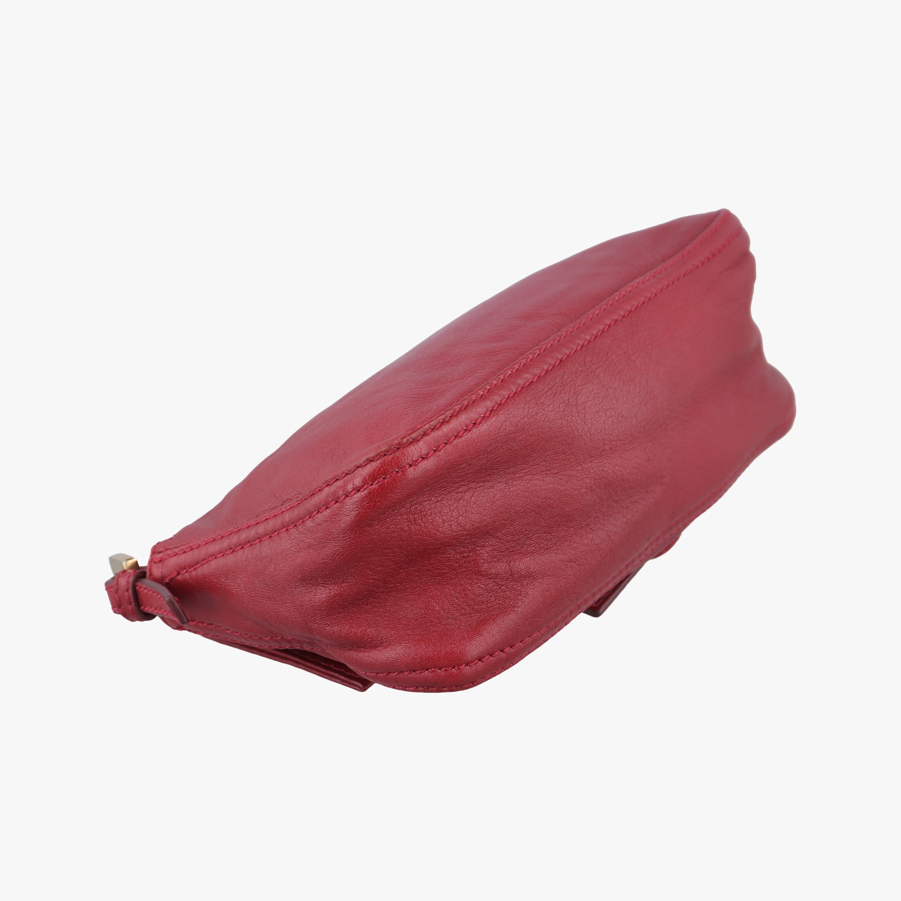 Secondhand Fendi Baguette Red Leather 8BR180 handbag | stylenewstar