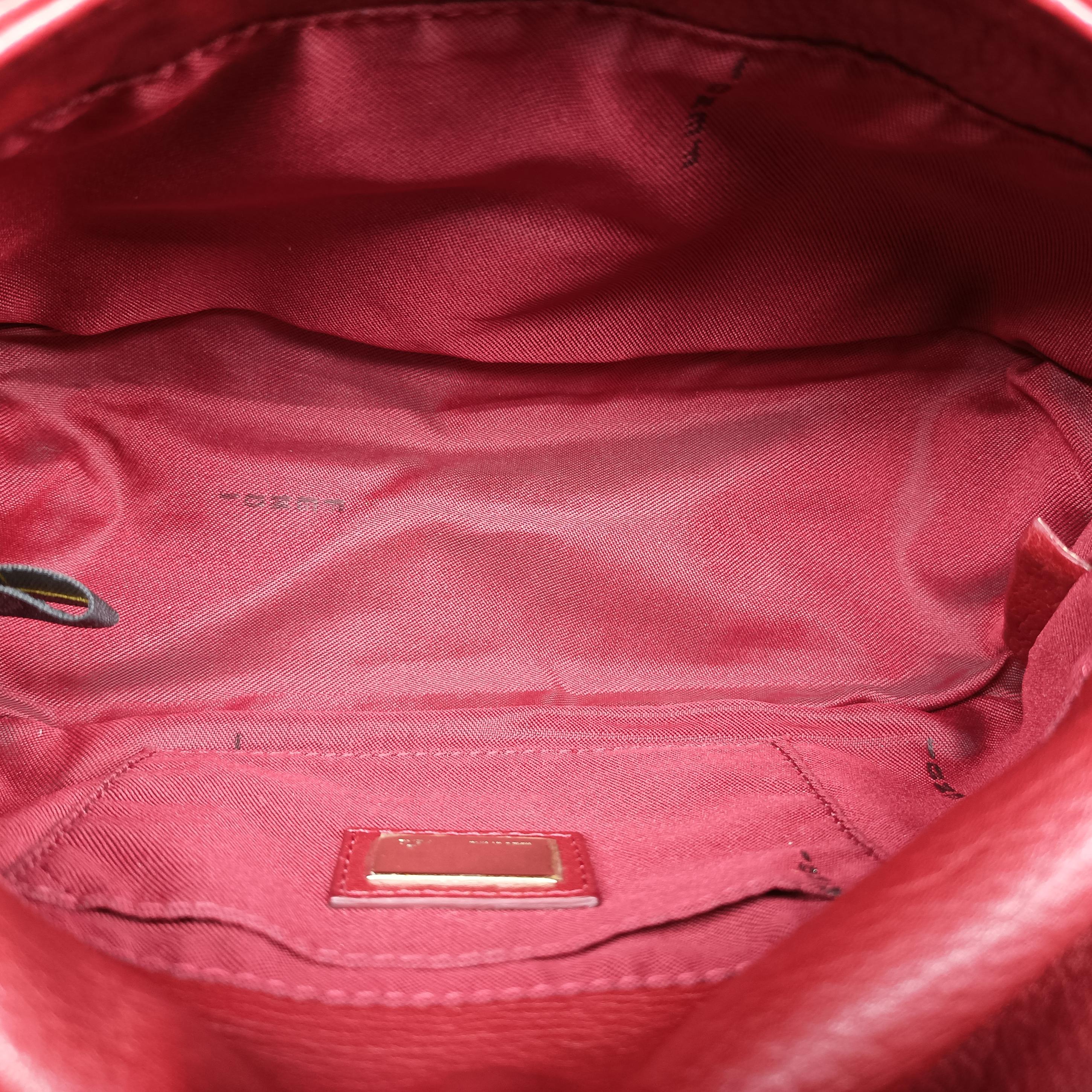 Secondhand Fendi Baguette Red Leather 8BR180 handbag | stylenewstar