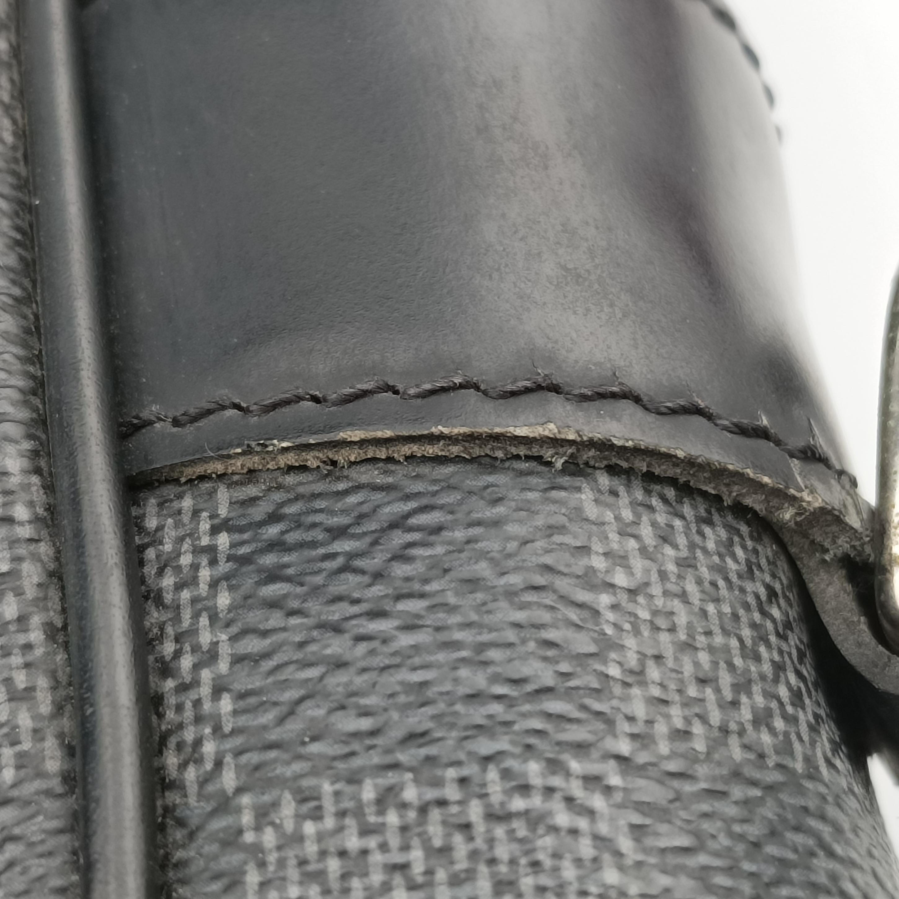 Pre-owned Louis Vuitton TADAO Noir Damier Graphite N51192 handbag | stylenewstar