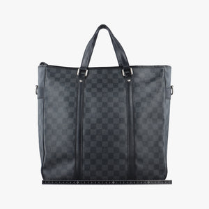 Pre-owned Louis Vuitton TADAO Noir Damier Graphite N51192 handbag | stylenewstar