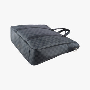 Pre-owned Louis Vuitton TADAO Noir Damier Graphite N51192 handbag | stylenewstar