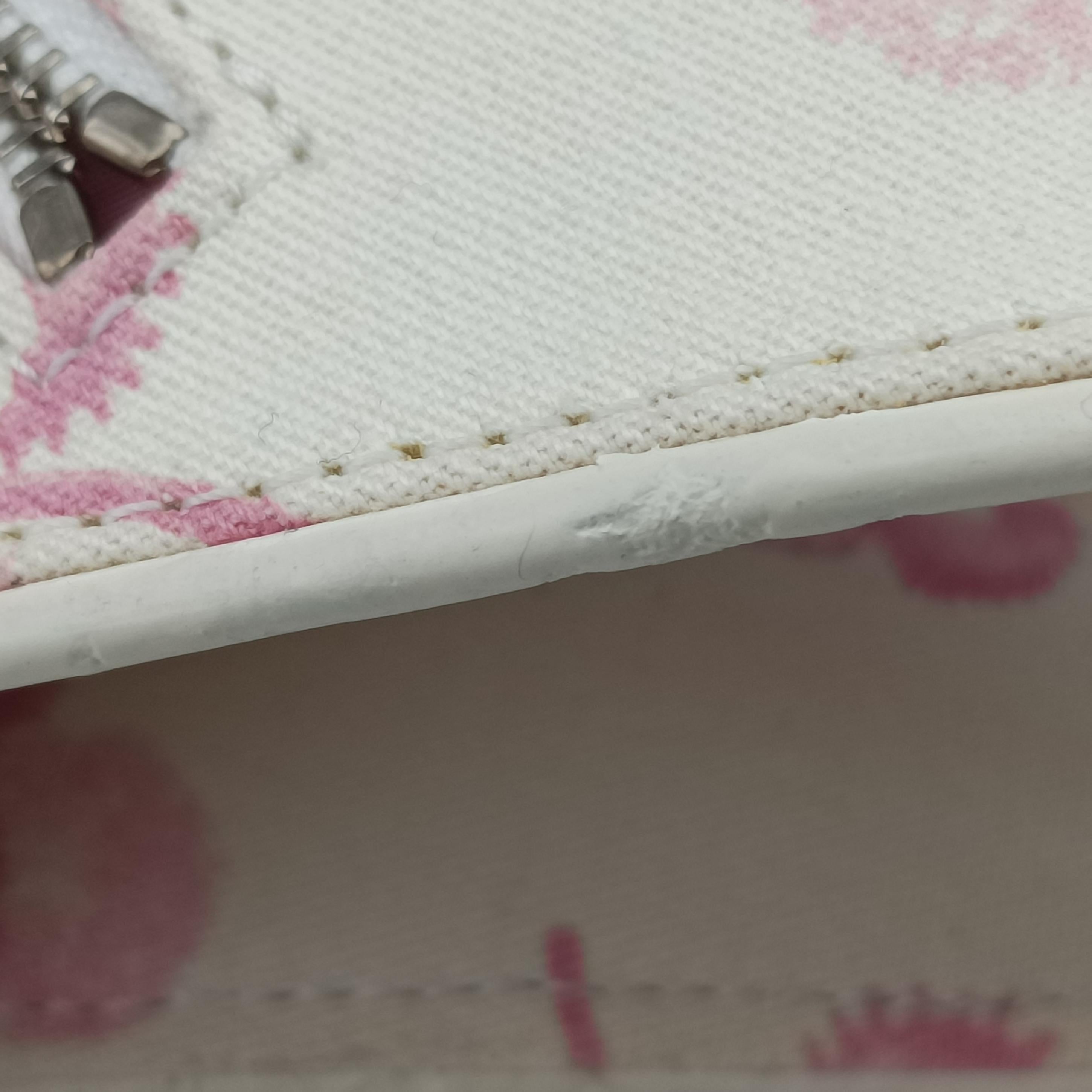 Pre-owned Christian Dior Logogram Ivory x Pink x Multicolor canvas  shoulderbag | stylenewstar