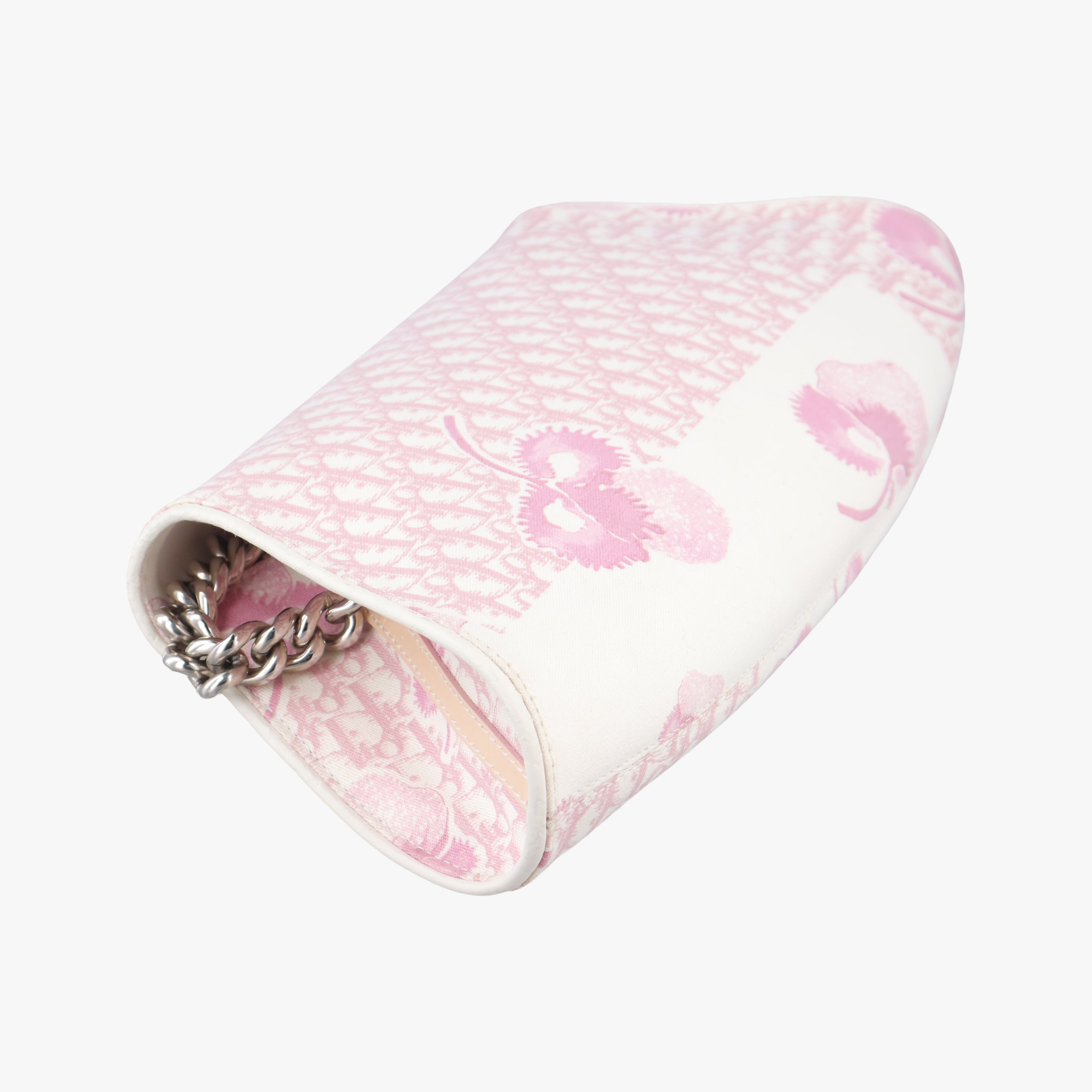 Pre-owned Christian Dior Logogram Ivory x Pink x Multicolor canvas  shoulderbag | stylenewstar