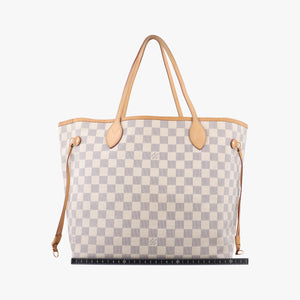 Secondhand Louis Vuitton NEVERFULL MM AZUR Damier Canvas N51107 handbag | stylenewstar
