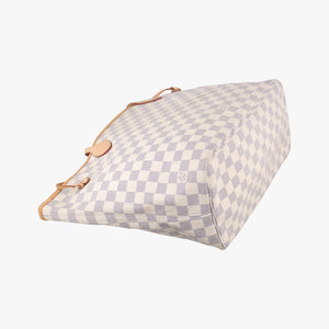 Secondhand Louis Vuitton NEVERFULL MM AZUR Damier Canvas N51107 handbag | stylenewstar