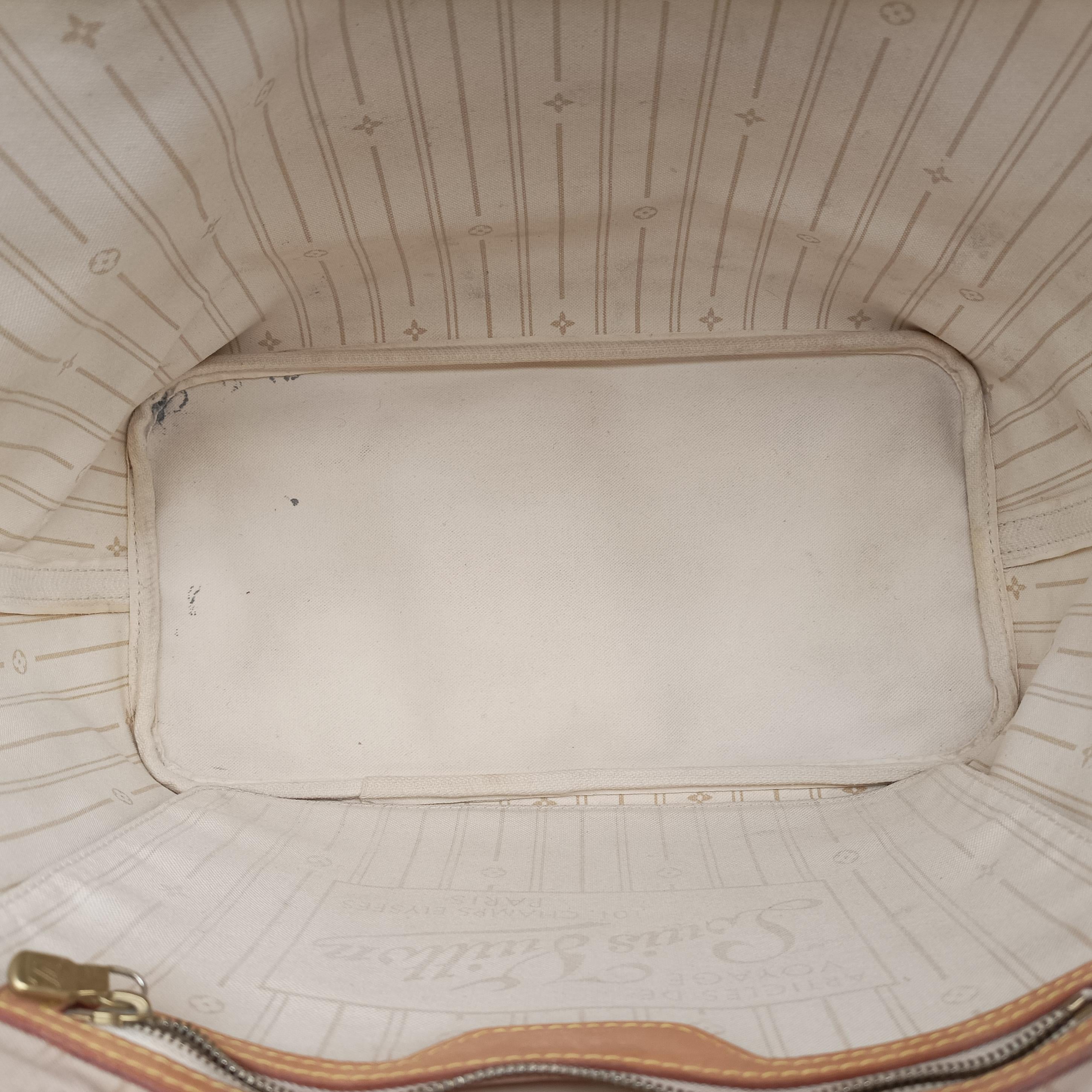 Secondhand Louis Vuitton NEVERFULL MM AZUR Damier Canvas N51107 handbag | stylenewstar