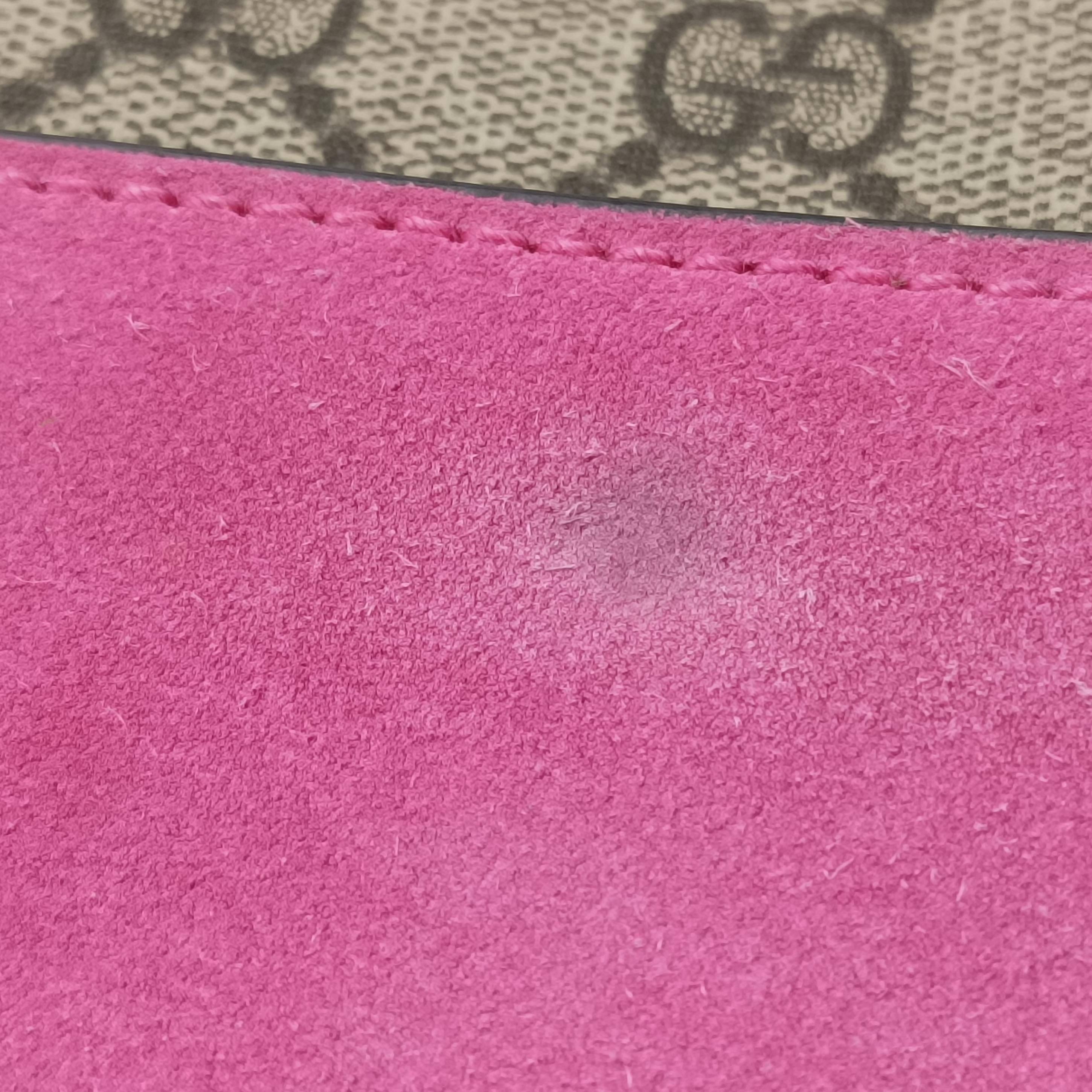 Pre-owned Gucci Dionysus Brown×pink PVC coated canvas 400249 shoulderbag | stylenewstar