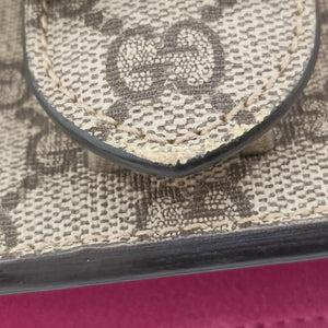 Pre-owned Gucci Dionysus Brown×pink PVC coated canvas 400249 shoulderbag | stylenewstar